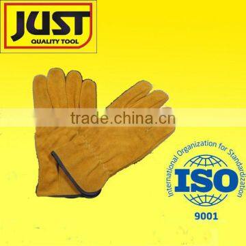 cow split leather drive glove