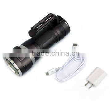 UniqueFire 4000 LM USB Cable Professional Cree Diving Flashlight photo-4