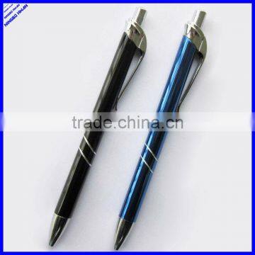 Quality aluminum barrel business and office metal ballpoint logo pen