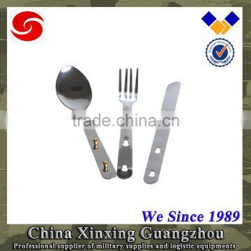 4pcs Set Outdoor Tactical SS Stainless Steel Flatware Cutlery Set photo-2