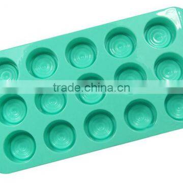 Cute 15 Cup Round Chocolate Shape Silicone Ice Maker Factory in Shenzhen China photo-3