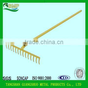 steel handle garden rake