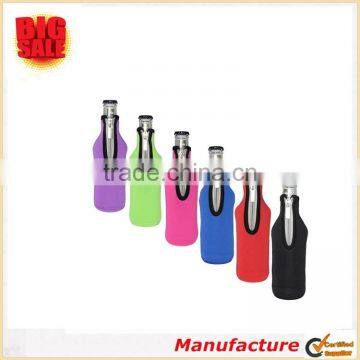 2018 World Cup Cheap Bottle Sleeve Neoprene Collapsible Zipper Bottle Multi-style Beer Cooler for Keep Beer Cider Water Cool photo-2