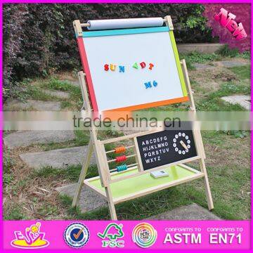 2016 New Design Double-sided Children Wooden Adjustable Drawing Board W12B103 photo-6