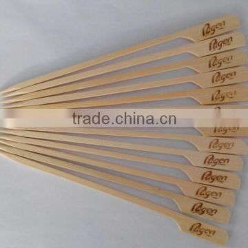 2016 New bamboo skewer gun shape with custom logo 18cm