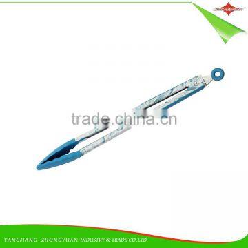 ZY-H2015 Versatile 14-inch Silicone Head Handle Kitchen Tong Function of Food Tongs photo-4