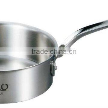 Bistro 3-ply Single Handle Stainless Steel Saute Pan