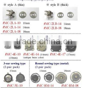 Magnet closure for Bags