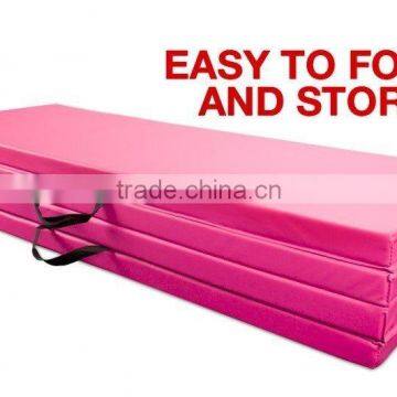 Pink Portable Cartwheel Exercise Tumbling Mat photo-3