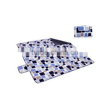Wholesale Customised Logo Picnic Blanket Tartan Foldable Camping Picnic Mat With Waterproof PEVA Backing photo-6