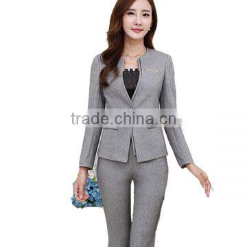 Free Sample Best Office Staff Uniform Designs For Women Korean New Style photo-5