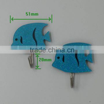 Wholesale Sea Fish Self Adhesive Acrylic Plastic Wall Hook