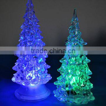 NEW LED 7 Color Height 9cm Changing Plastic Christmas Baubles Tree Night Light Lamp New Year Decoration Xmas Light Gift photo-5