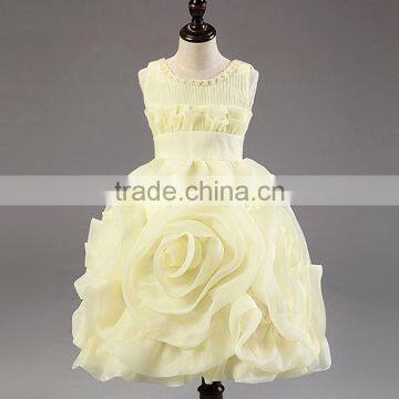 Retail Hot! New Year Party Baby Clothing Cotton Girl Dress, Elegant and Stylish Design Cascading Elsa Princess Dress photo-6