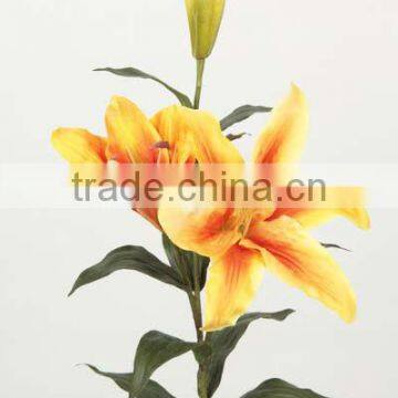 flower accommodation christmas silk yellow mini tiger lily