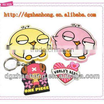 3D cheape Plastic cute keychain doll keychain