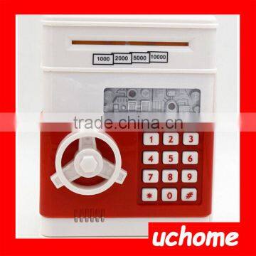 UCHOME New Automatic Saving Money Password Safe Box ATM Piggy Bank Mini Safe Box photo-5