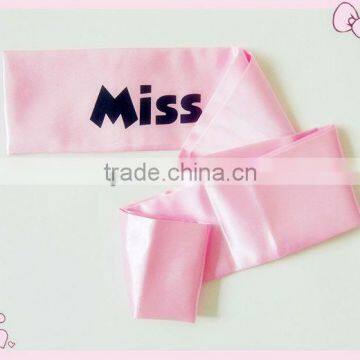 Custom pageant Sashes for Decoration