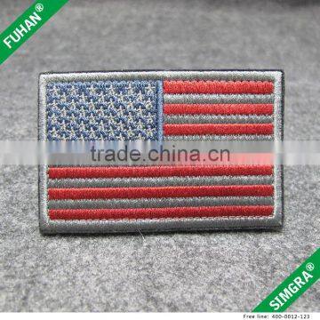 Custom Make National Flag Embroidery Patch With Loop and Hook Backing photo-6