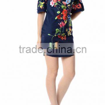 New Design off Shoulder Printing Party Dress Sexy Dress Sexy photo-2