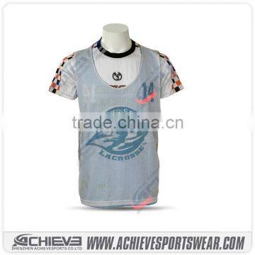 custom sublimation print lacrosse shirts pinnies uniforms