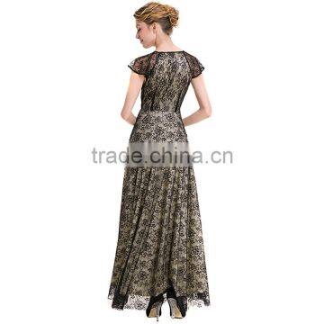 Maxnegio Sexy Black Long Lace Wrap Maxi Evening Dress for Women photo-2