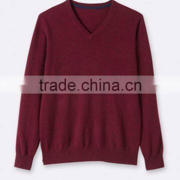 High Quality Men's V-neck Cashmere Sweater (BKNM13) photo-4