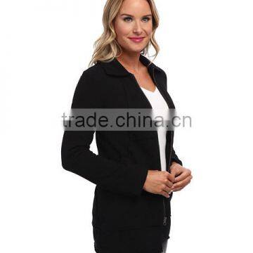 2016 Autumn Women Basic Jacket Coat Female Slim Brand Coats Casual Purple Jackets Fleece Zip Jacket photo-4