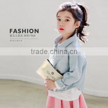 2016 newest spring and autumn girl's wind coat jacket for child