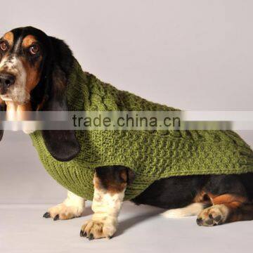 Cable Knit Grey Color Pet Apparel Accessories Dog Sweater photo-2