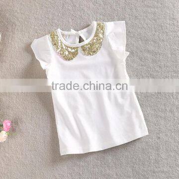 Valentines Day Gift Special Design Girls Cotton Sequins Skirt 2PCS Boutique Dresses photo-6