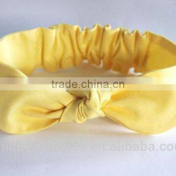 2017 Top 100 High Quality Wholesale Boutique Sweet Girl Yellow Bow Headband