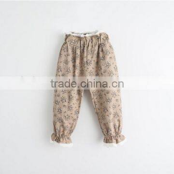 Girl Pants Lovely Kid Pants Little Flower Printed Pants for Girls photo-2