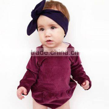 S33590W Baby autumn romper blank plueche girls romepr