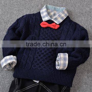 S15313A Fashion Boys Sweater New Design Knitted Kids Pullover Sweater photo-2