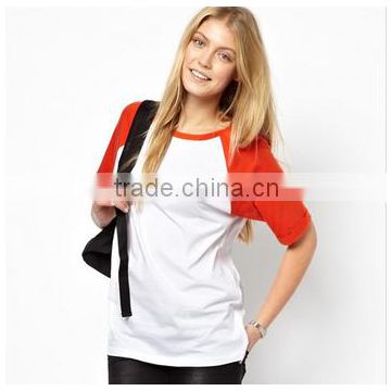 women blank raglan t shirt wholesale