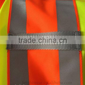 ANSI Contrast Polyester Zipper Closure Tricot Reflective 3M Safety Vest