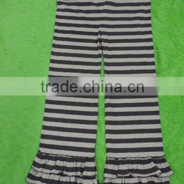 Womans Yoga Pants Stripe Ruffle Pants Loose Cotton Trousers photo-2