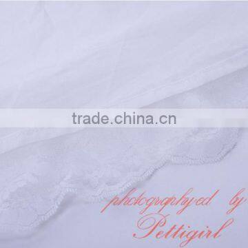 Girls White Summer Dress Flower Girl Skirts photo-6