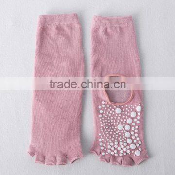 Custom Design Women Yoga Pilate Reformer Yoga Socks With Grips /latex Socks/yoga Toe Sock photo-2