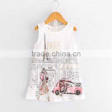 Wholesale Summer Cotton Printing Children Clothing 2016 Girl Dress photo-3