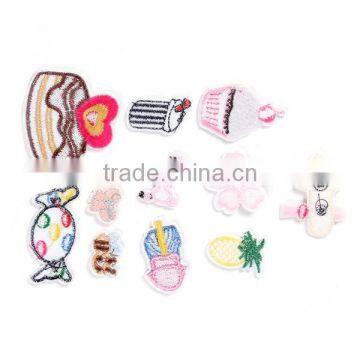 Fabric Iron On Patches At Random Candy Cake Professional Embroidery Patch photo-2