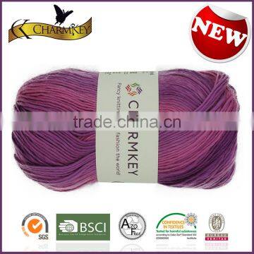 Charmkey new space dyed yarn women knitting yarn 100% acrylic yarn melange yarn
