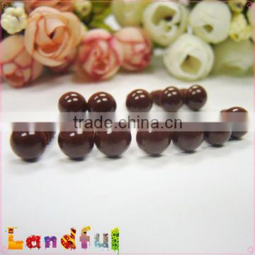 9mm Amigurumi Eyes Handmade Doll Plastic Solid Brown Eyes