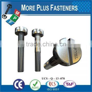 Made in Taiwan Slotted Cheese Head Machine Screws Carbon Steel ISO 1207