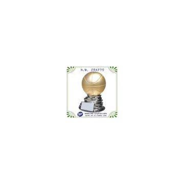 3D Gold Basketball Sports Trophy