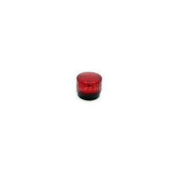 12V DC Flashing Warning Strobe Light 120mA / 200mA Round And Red