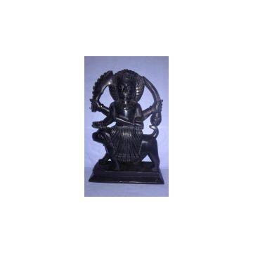 Designed Black Marble Bhairo Baba Statue HANDMADE MARBLE HOME DECOR ART BEST GIFT