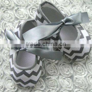 2014!!Latest New Baby Girls Grey Chevron Print Soft Skidproof infant Toddler