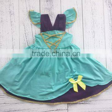 Professional made different styles green refreshing princess inspired dress